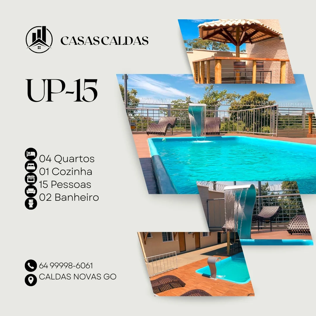 Casa Casa UP-15 para aluguel de temporada em Caldas Novas