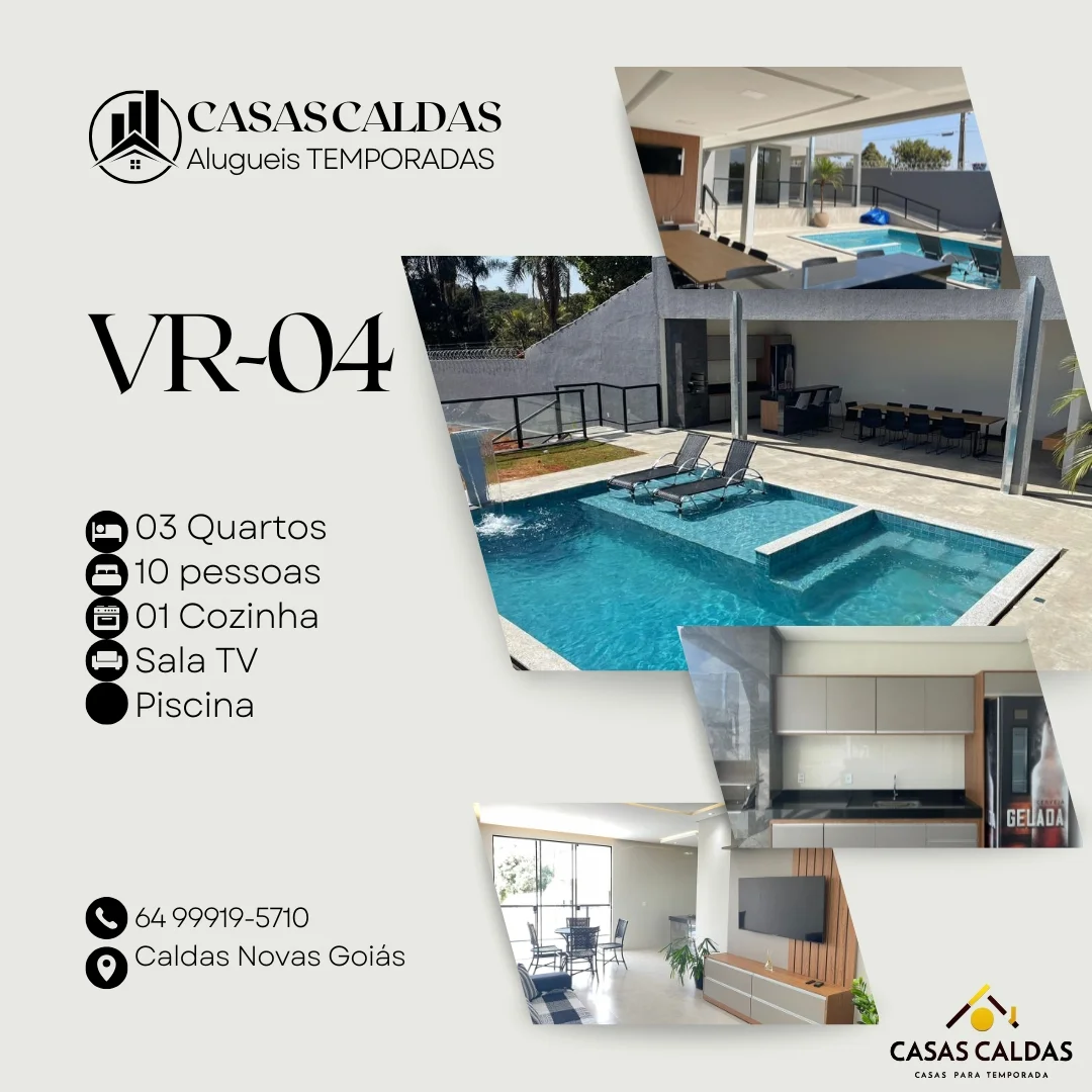 Casa Casa VR-04 para aluguel de temporada em Caldas Novas
