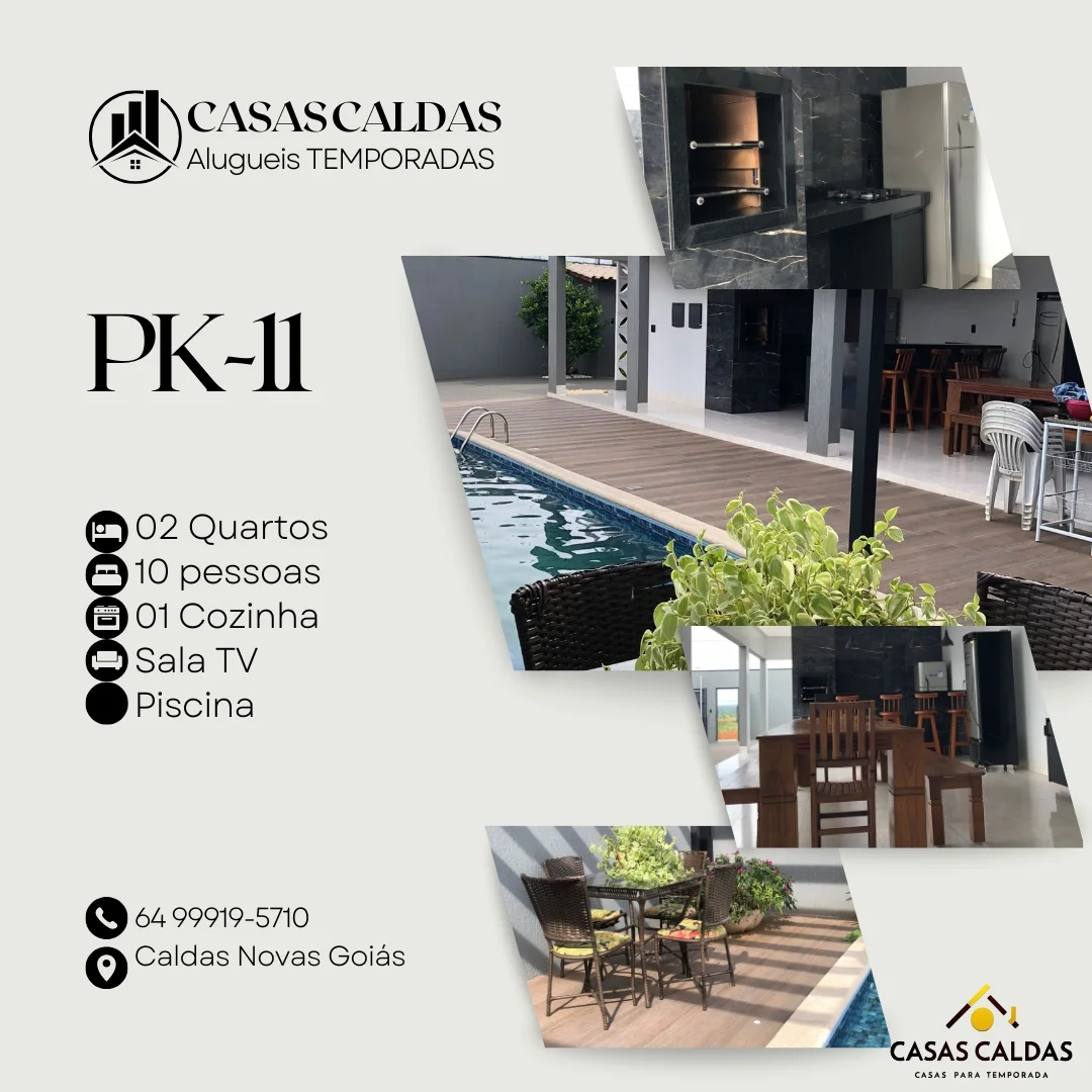 Casa Casa PK-11 para aluguel de temporada em Caldas Novas